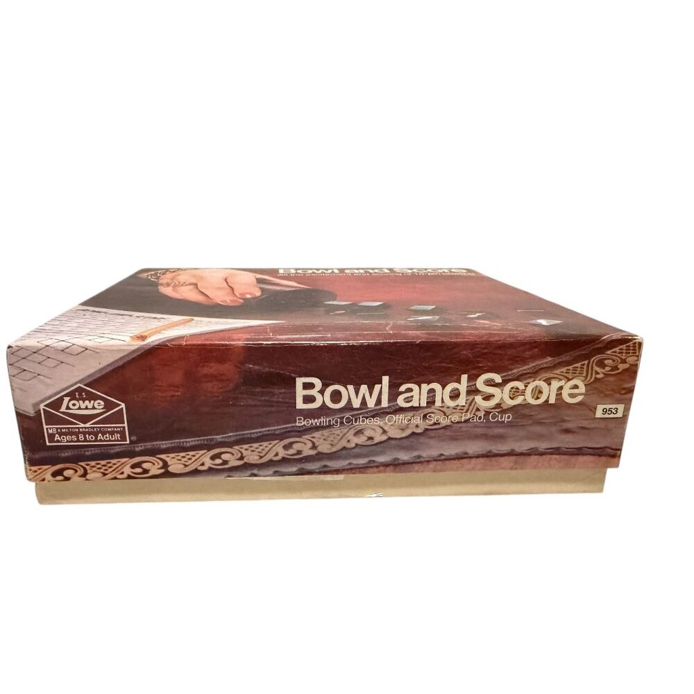 Vintage 1974 Milton Bradley Bowl And Score 10-Pin Bowling Dice Game Set - Picture 2 of 5
